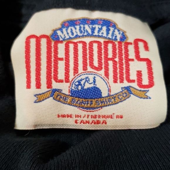 Vintage 80s Banff Canada‎ Mountain Memories Single Stitched T-Shirt Large - Picture 3 of 5